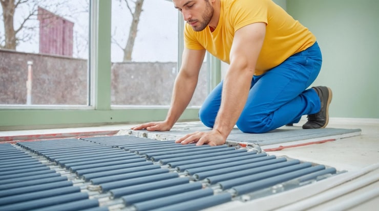 Монтаж водяного теплого пола в стяжку пошаговая инструкция