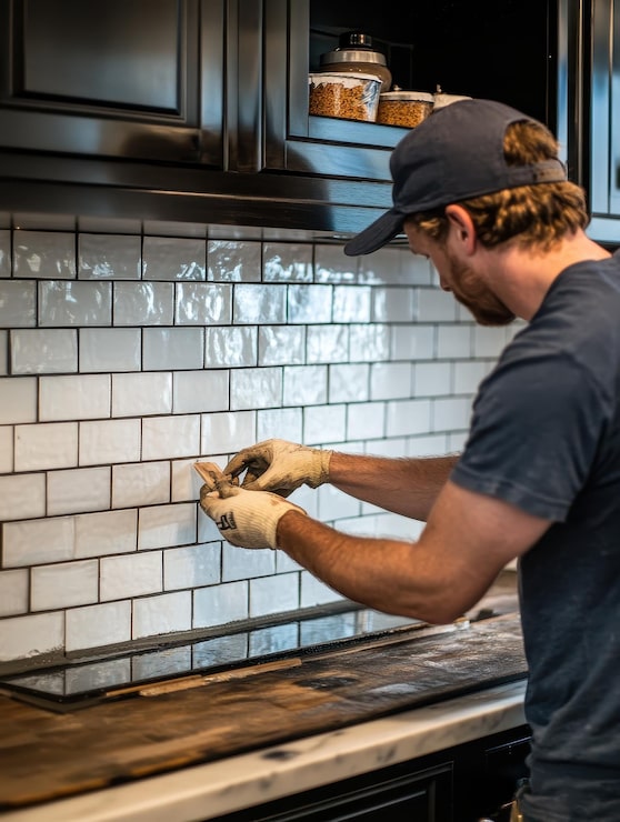 Как уложить плитку на фартук кухни — пошаговая инструкция