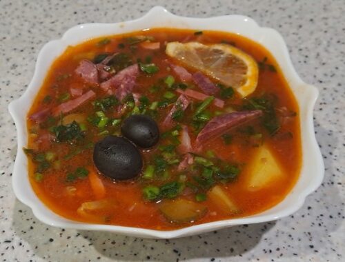 Солянка с колбасой, пошаговый рецепт с фотографиями – Европейская кухня: Супы. «Еда»